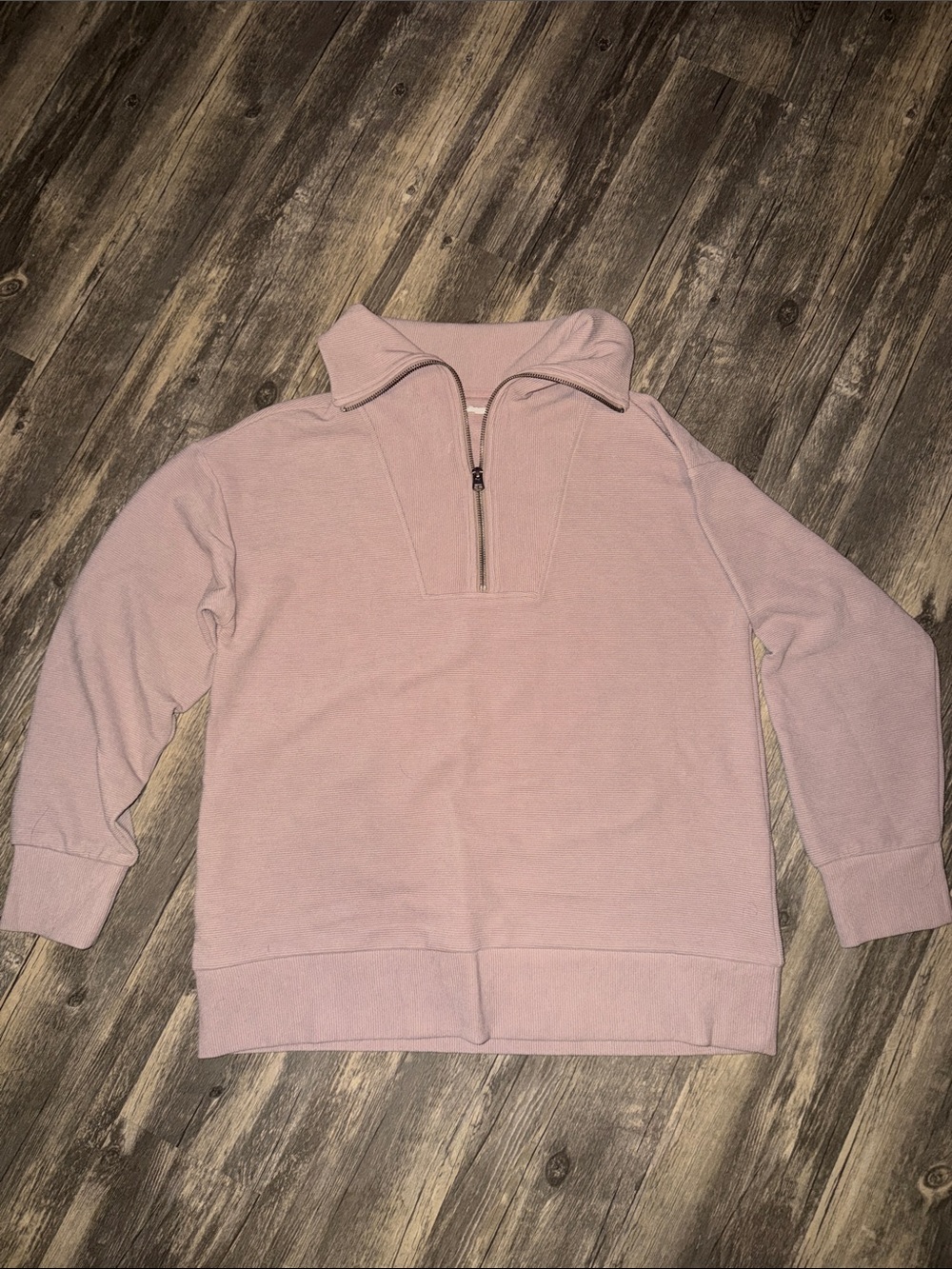 Women's Half-Zip Pullover Sweater - Light rose Pink